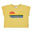 Piupiuchick,t'shirt | yellow w/ multicolor wave print